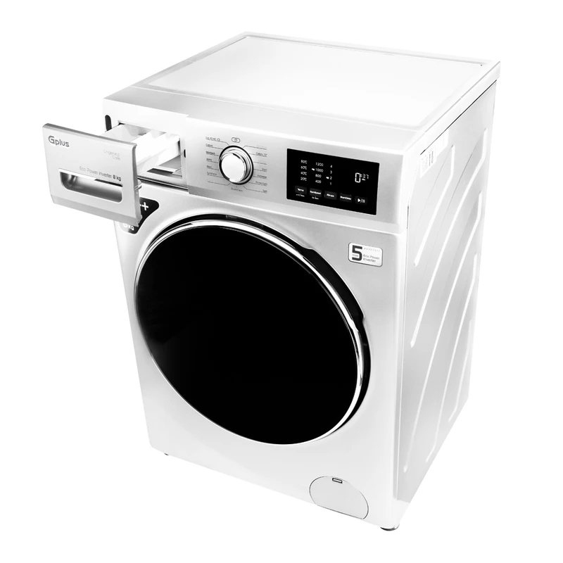 ماشین لباسشویی 8 کیلویی جی پلاس مدل GWM-P8220W