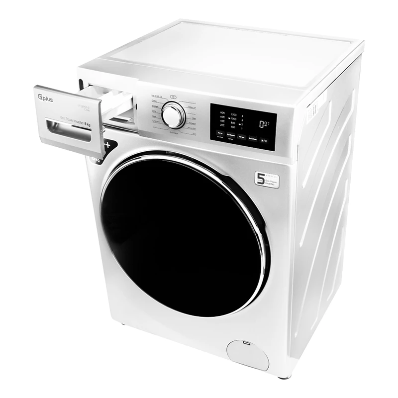ماشین لباسشویی 8 کیلویی جی پلاس مدل GWM-M822W